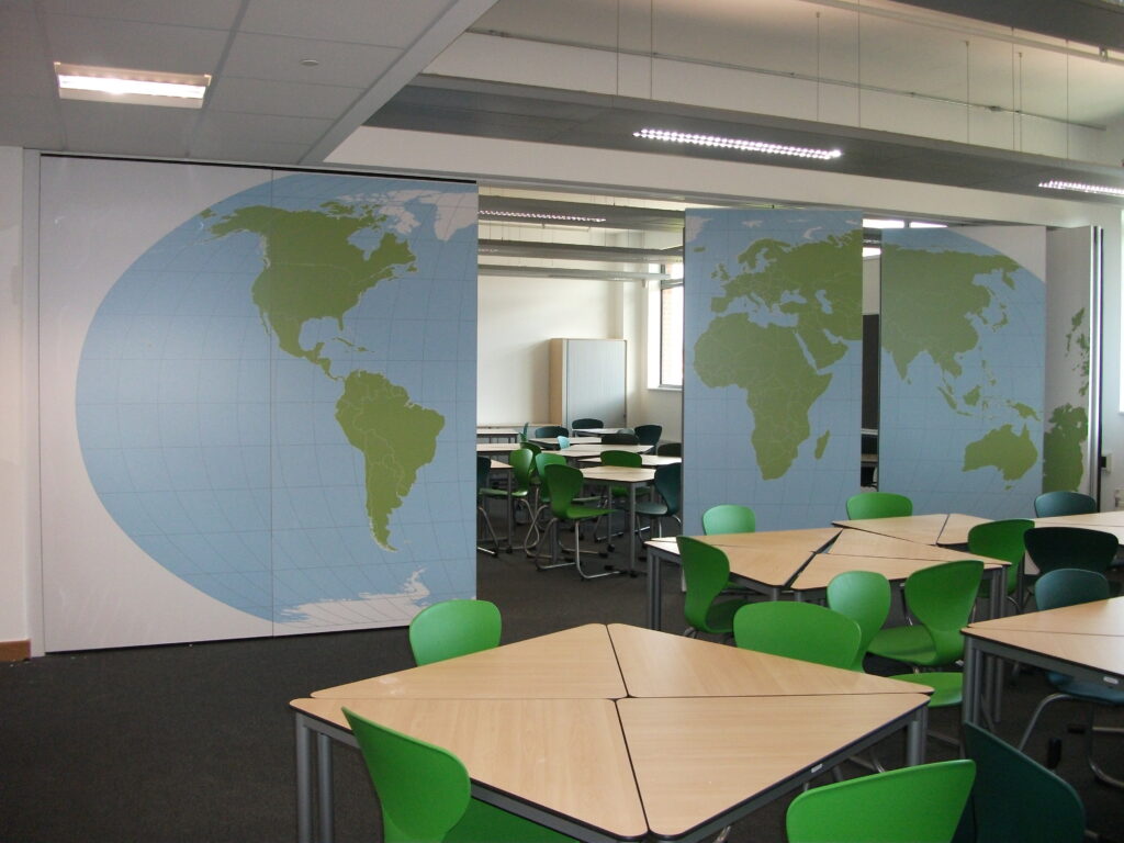 school partition installation